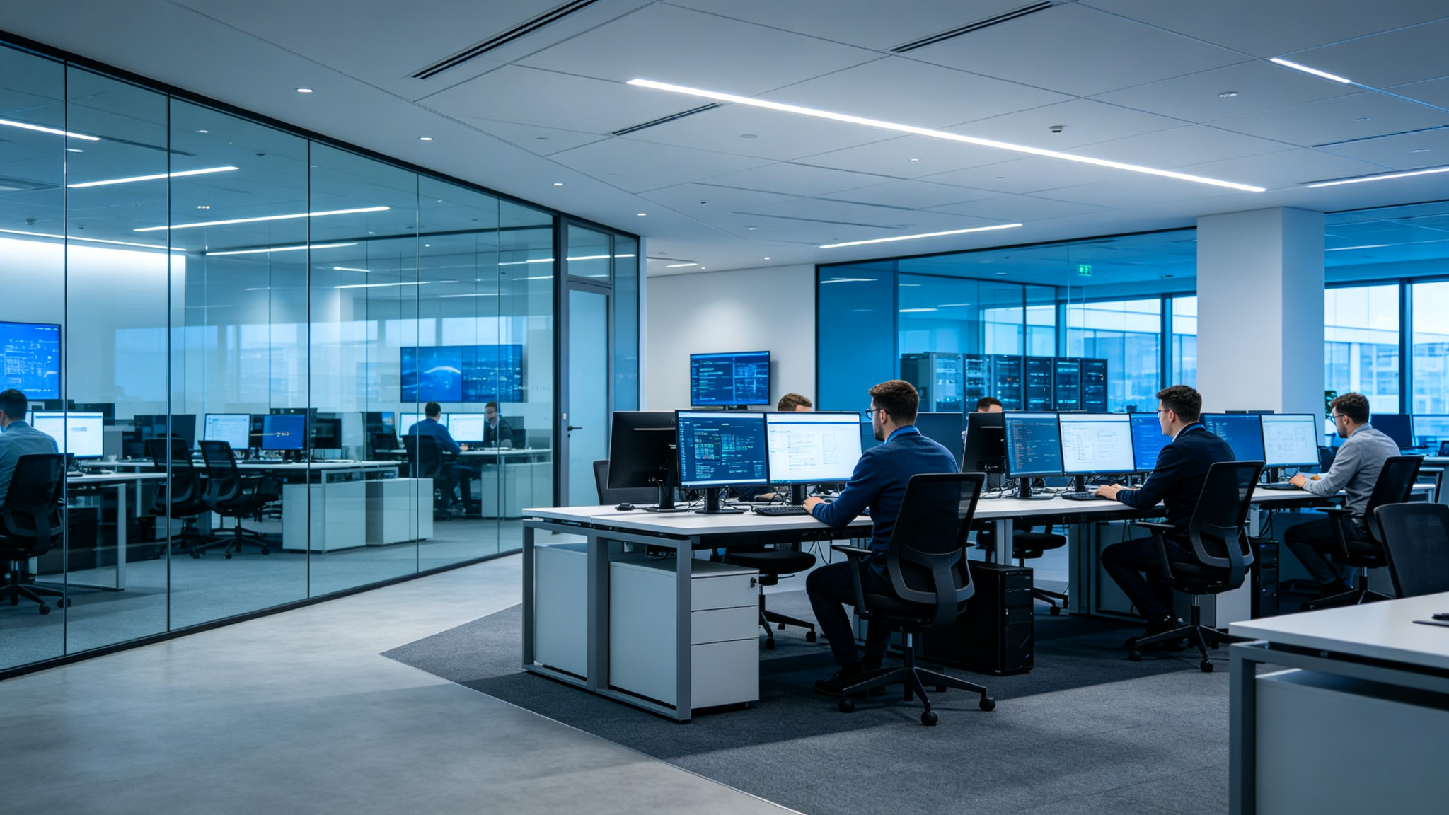 Pigrid engineering team working on GPU infrastructure